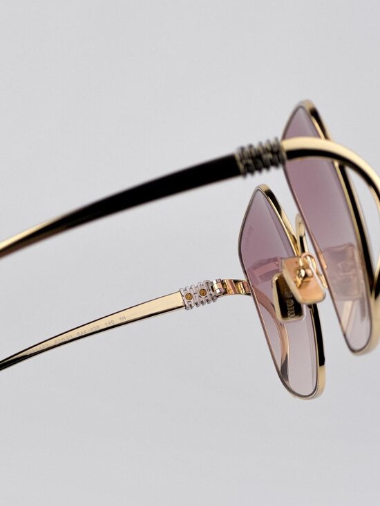 Miu Miu Women’s Sunglasses – Gold Pink Gradient Square (MUA57S 5AK40S) main image 8